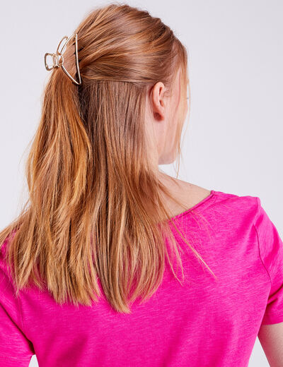 Pinces à cheveux couleur or femme