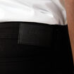 Jeans straight denim noir homme