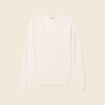 Pull manches longues ecru femme
