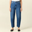 Jeans barrel taille haute denim stone femme