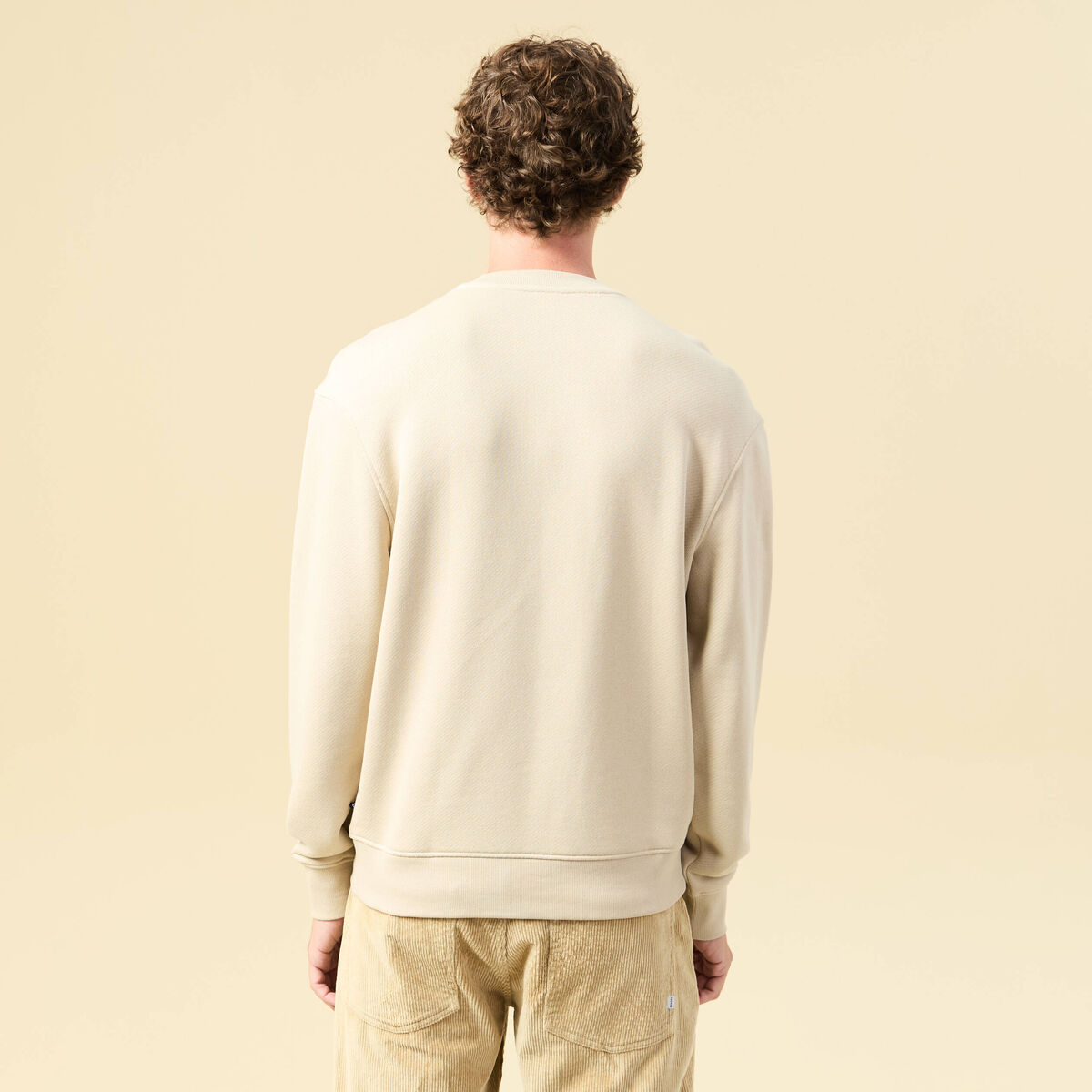 Sweat manches longues sable homme