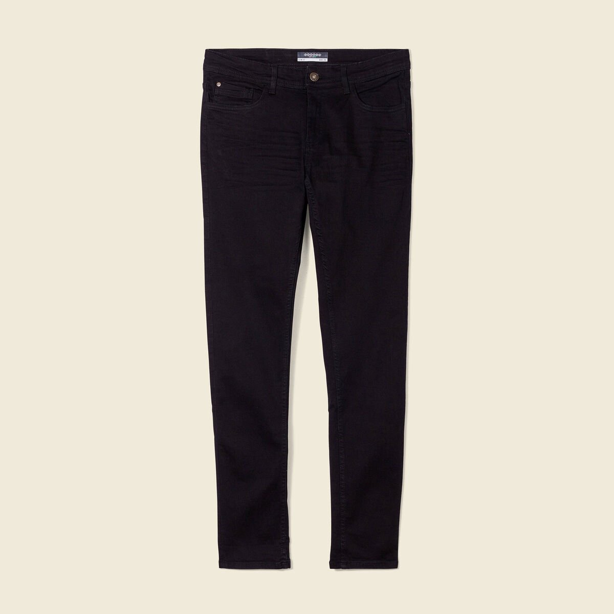 Jeans slim éco-respnsable denim noir homme