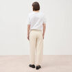Jeans slouchy taille haute denim blanc femme
