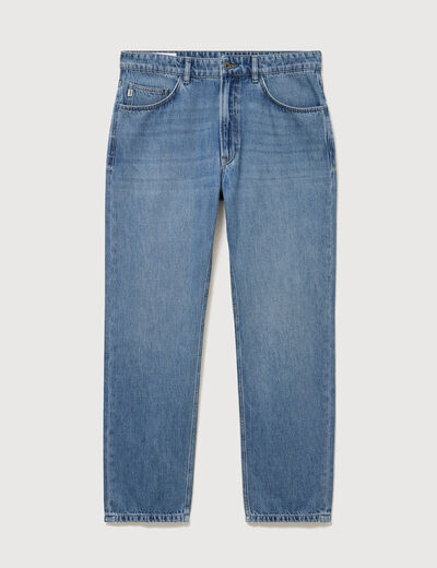 Jeans regular longueur 32 denim bleach homme