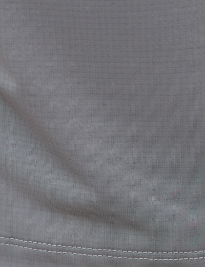 T-shirt col rond manches courtes gris fonc&eacute; homme
