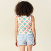 Débardeur en crochet vert clair femme