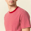 T-shirt manches courtes rouge foncé homme
