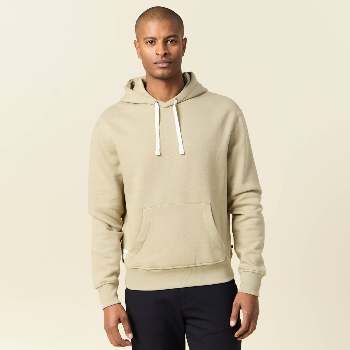 Sweat à capuche gris homme