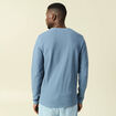 T-shirt manches longues bleu fonc&eacute; homme