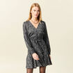 Robe évasée éco-responsable noir femme
