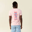 T-shirt manches courtes rose pastel homme