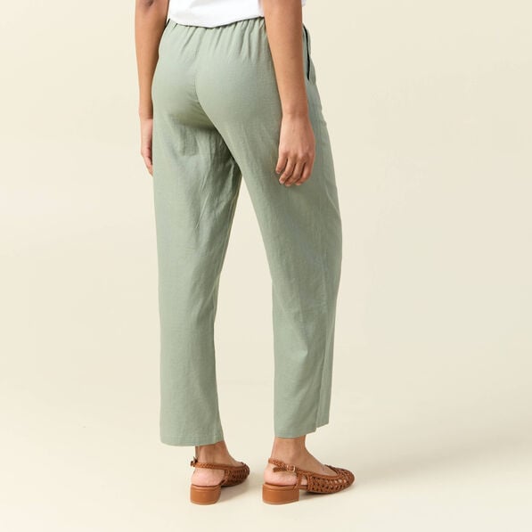 pantalon droit 78eme vert kaki femme Pantalon droit 7/8ème vert kaki femme
