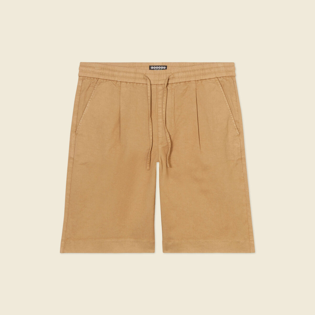 Bermuda coupe large beige homme