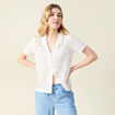 T-shirt manches courtes ecru femme