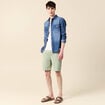 Bermuda vert olive homme