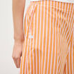 Pantalon large taille haute 3/4 en coton orange abricot femme
