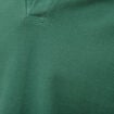 Polo cintr&eacute; manches courtes en coton vert homme