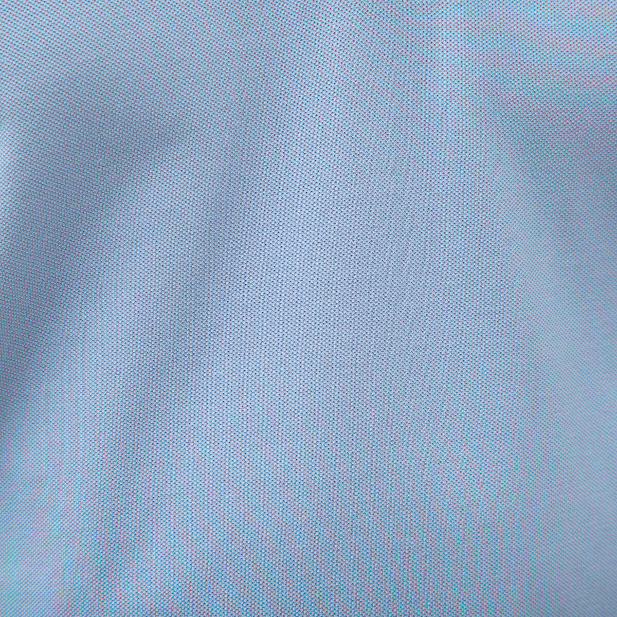 Polo cintr&eacute; en coton manches courtes bleu gris homme