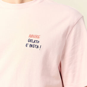 t shirt manches courtes rose clair homme T-shirt manches courtes rose clair homme