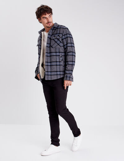 Jeans slim denim noir homme