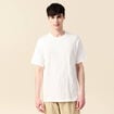 T-shirt manches courtes brodé ecru homme