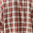 Chemise manches longues col v fluide bordeaux femme