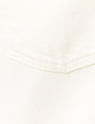 Jeans large relaxed denim blanc homme