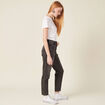 Jeans mom 7/8ème denim gris femme