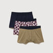 Lot de 3 boxers marron fonc&eacute; homme