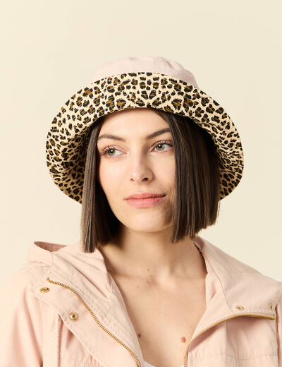 Bob de pluie rose clair femme