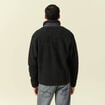 Sweat effet polaire manches longues gris anthracite homme