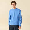 Sweat manches longues en coton bleu violet homme