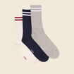 Lot de 3 paires de chaussettes multicolore homme