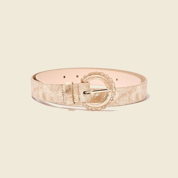 Ceinture irisée beige femme