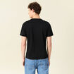 T-shirt en coton manches courtes noir homme