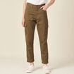 Pantalon cargo vert kaki femme