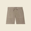 Short droit à coulisse vert kaki homme