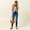 Jeans slim taille haute denim stone femme