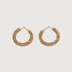 Boucles d'oreilles cr&eacute;oles rose clair femme