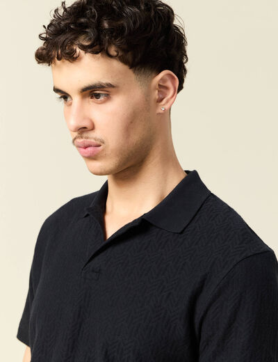 Polo manches courtes noir homme