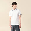 Polo éco-responsable blanc homme