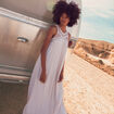 Robe empire éco-responsable creme femme