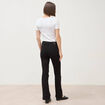 Jeans bootcut denim noir femme