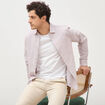 Chemise manches longues vieux rose homme