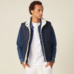 Doudoune réversible bleu marine homme