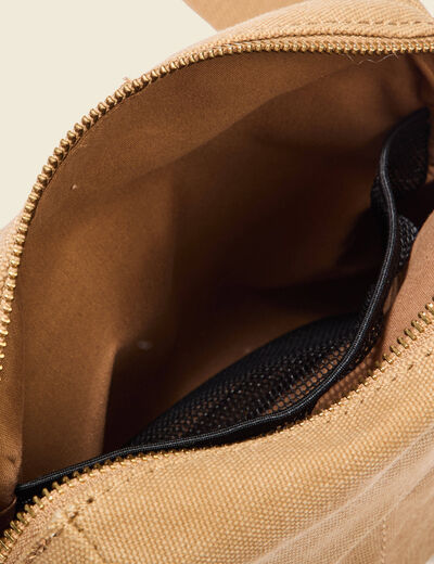 Sac banane beige homme