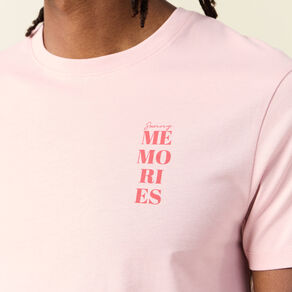 t shirt manches courtes rose pastel homme T-shirt manches courtes rose pastel homme