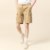 Bermuda droit cargo taupe homme