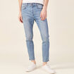 Jeans tapered 5 poches denim used homme