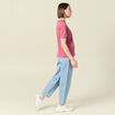 T-shirt manches courtes vieux rose femme